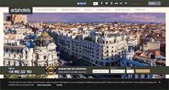 Desktop Screenshot of actahotels.es
